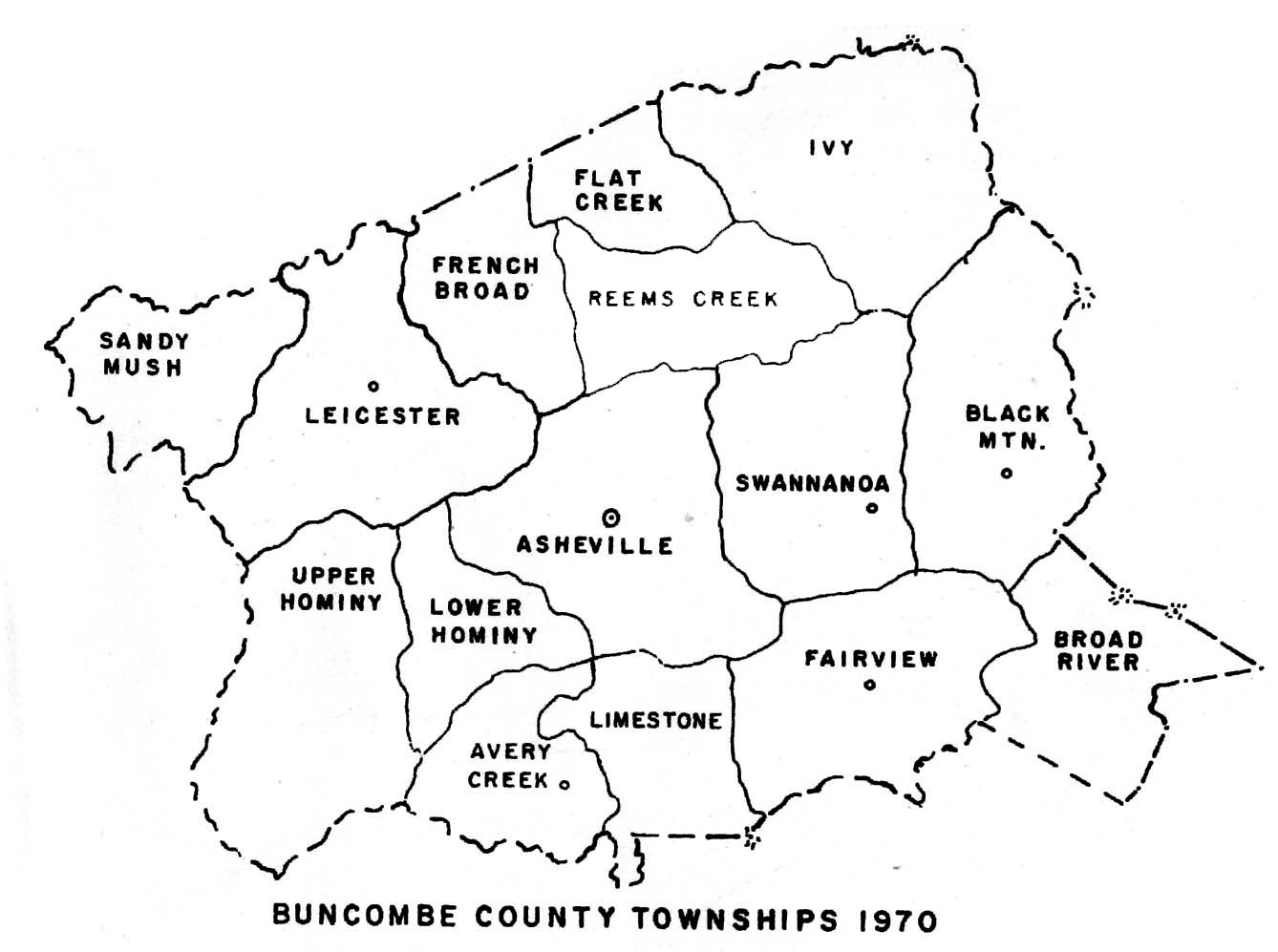 Buncombe County Townships